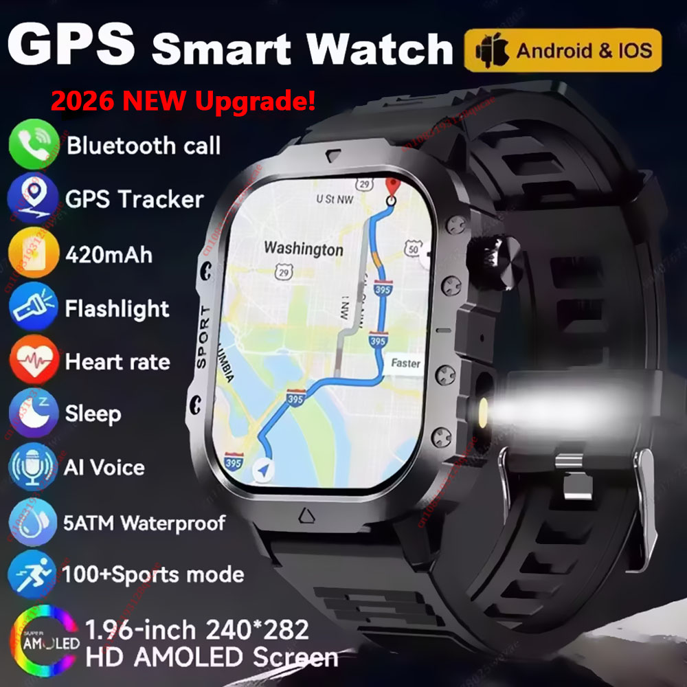 Smartwatch Watches For Women With Gps - ساعة ذكية جديدة 2026 للرجال والنساء،