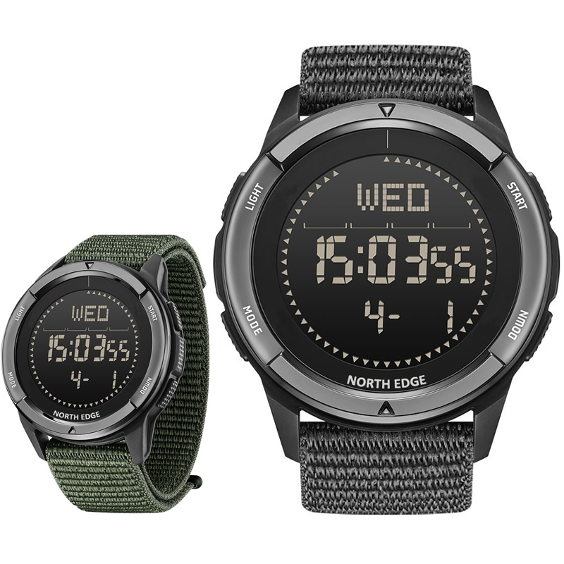 ساعة رقمية للرجال رياضية خفيفة - مراجعة Altimeter Compass Watch وسعره