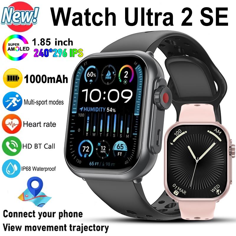 ساعة ذكية الترا 2 SE للرجال وا - مراجعة Smartwatch Watches For Women With Gps وسعره