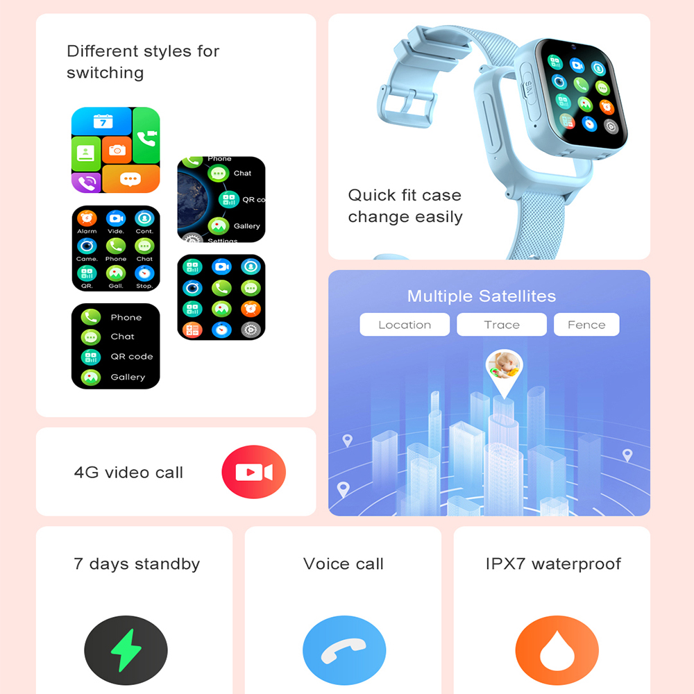 ساعة ذكية للأطفال 4G GPS WIFI  - مراجعة Smartwatch Watches For Kids With Gps وسعره
