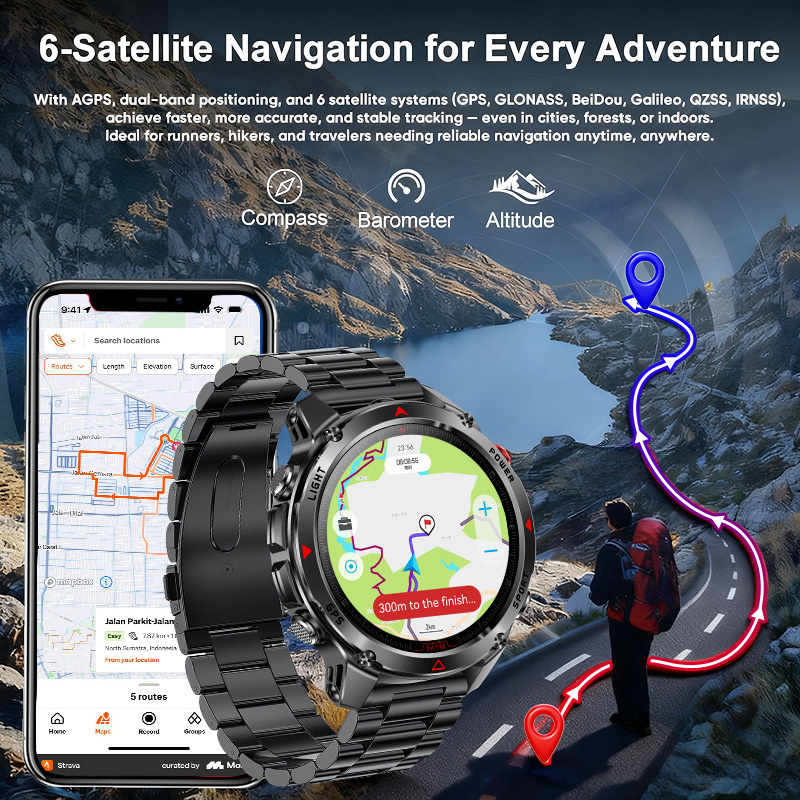 ساعة ذكية فورنر 570 الجديدة لع - مراجعة Altimeter Compass Watch وسعره