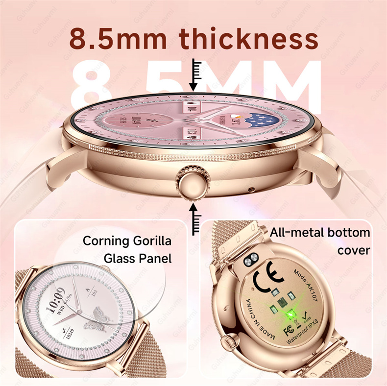 ساعة ذكية نسائية جديدة لعام 20 - مراجعة Watches Ladies Smartwatch وسعره