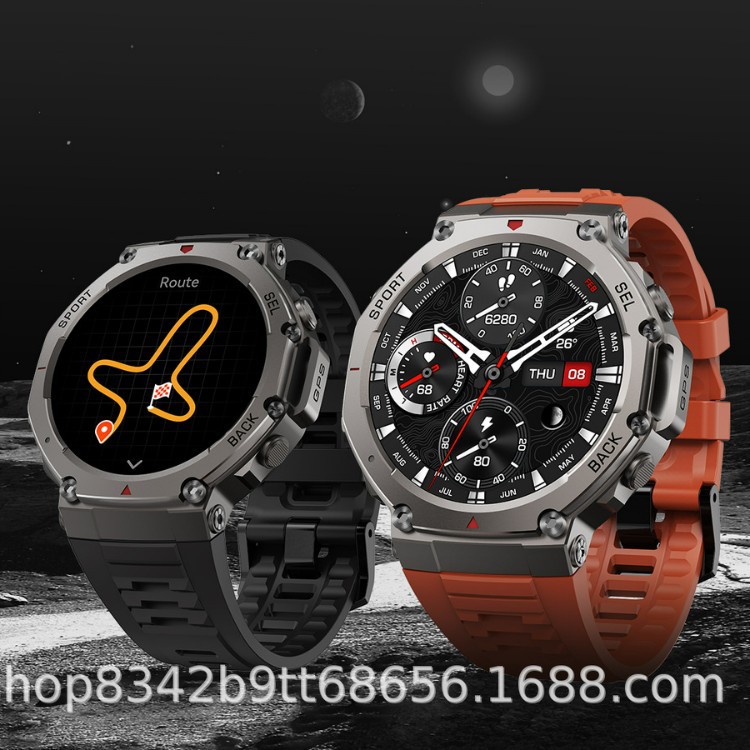ساعة ذكية DM58، شاشة AMOLED، م - مراجعة Altimeter Compass Watch وسعره