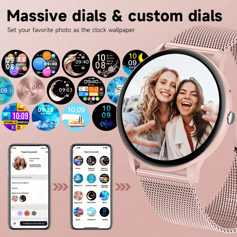 ساعة ذكية LIGE مع خاصية الاتصا - مراجعة Watches Ladies Smartwatch وسعره