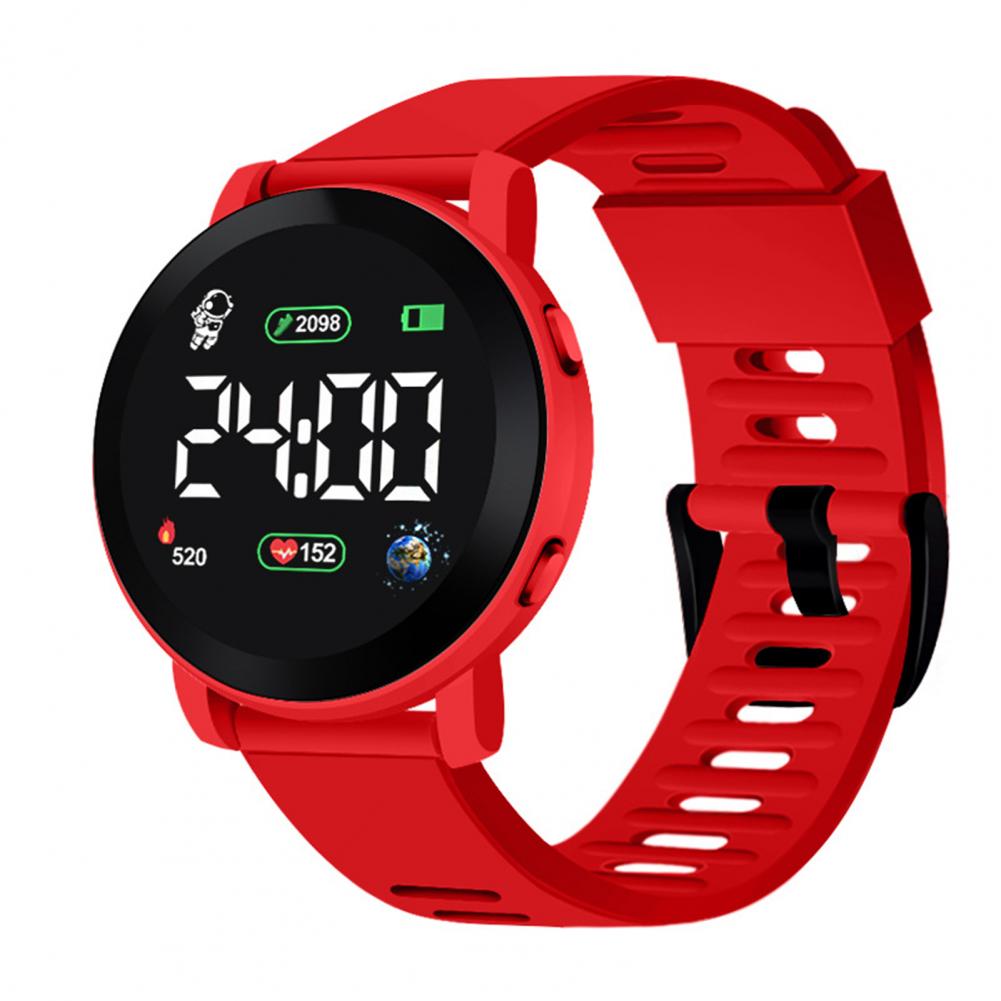 ساعة يد رقمية LED للأطفال مقاو - مراجعة Smartwatch Digital Watches For Kid Girl وسعره