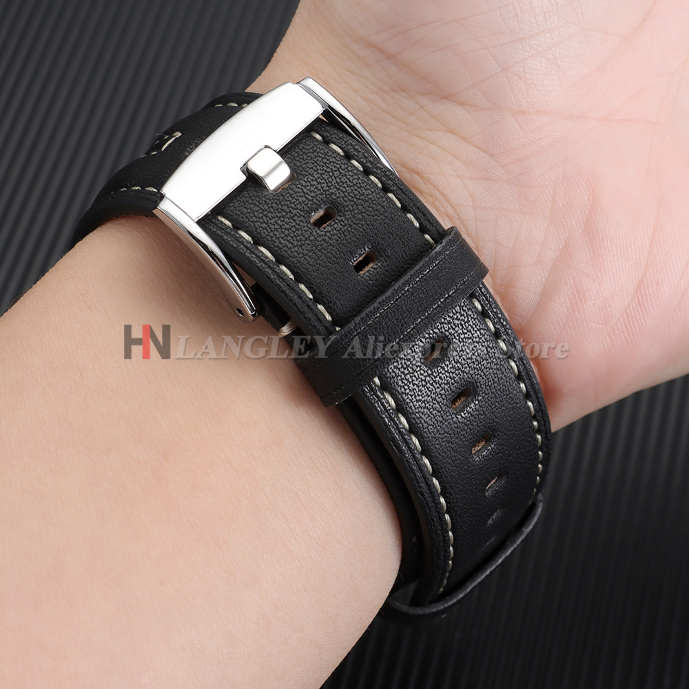 حزام ساعة جلدي عتيق 22 مم مصنو - مراجعة Smartwatch Vintage Watches For Women وسعره