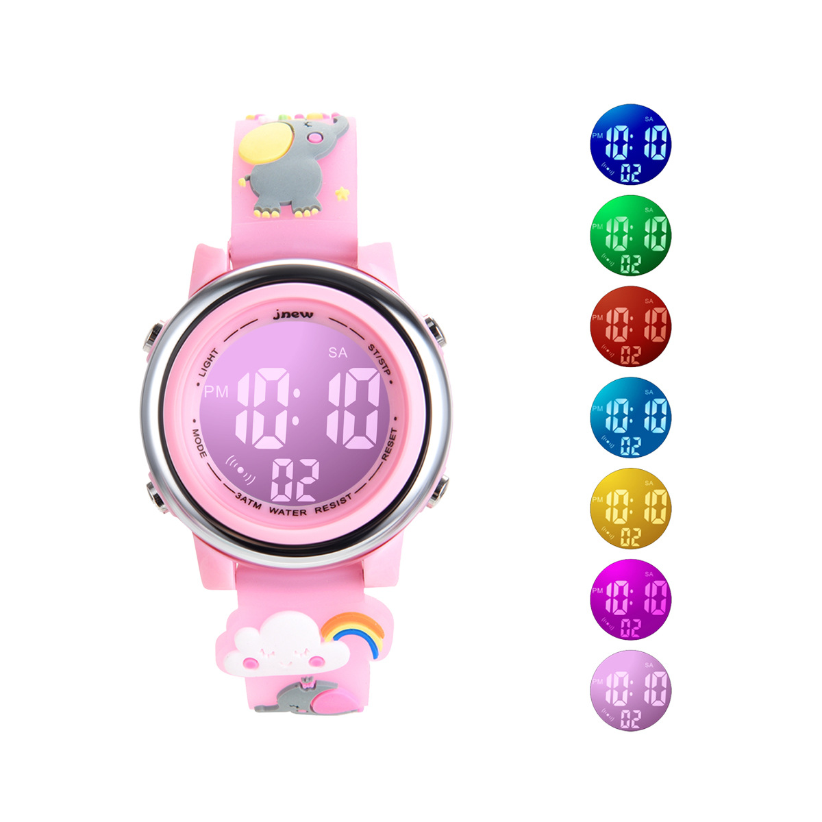 UTHAI H120 الأطفال الكرتون ساع - مراجعة Smartwatch Digital Watches For Kid Girl وسعره
